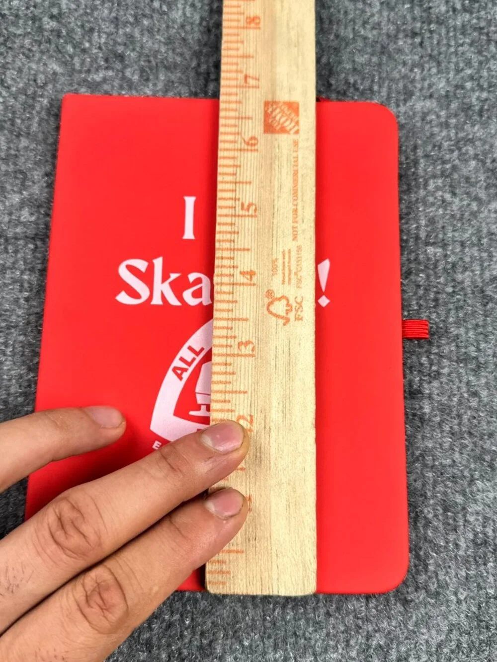 TaskRight Red Hardcover Journal Notebook - 